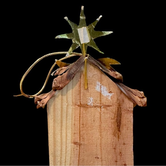 Kurt Adler 1980 Vtg Handmade & Hand-Painted Wooden Nativity Scene Xmas Ornament - Picture 8 of 11